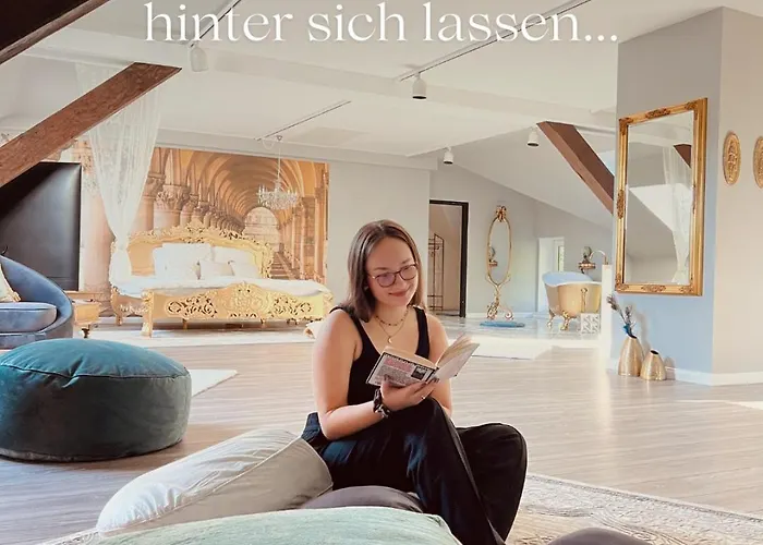 Ferienwohnung Honeymoon Deluxe Wellness Mit Sauna Auf Schloss Falkenhorst